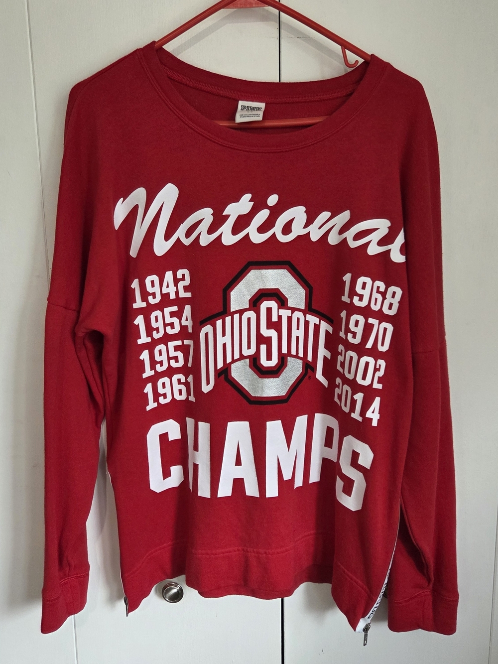 Victorias Secret Pink Ohio State Pullover Sweater Zipper
